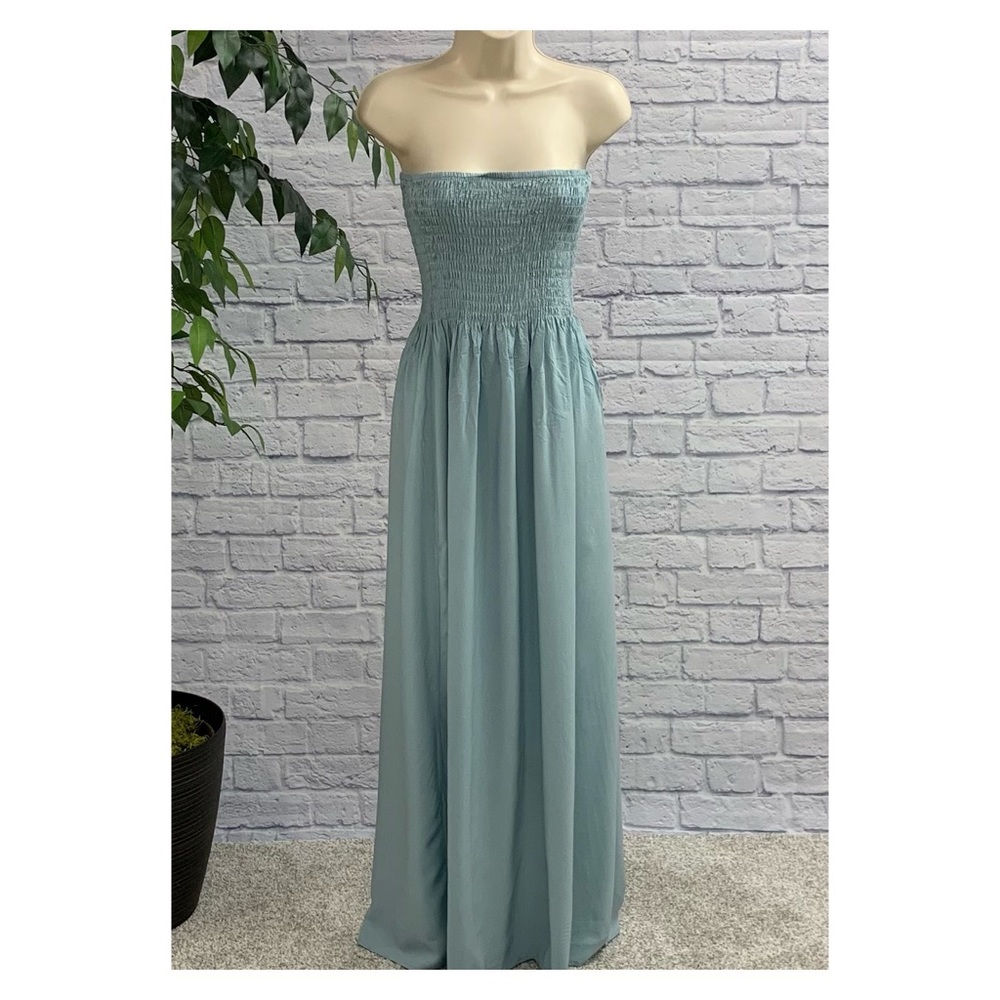 🌻Strapless Boho Maxi dress